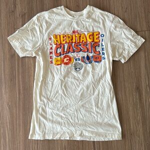 🟡SOLD🟡 Edmonton Oilers Calgary Flames Heritage Classic Tee Fanatics Size S